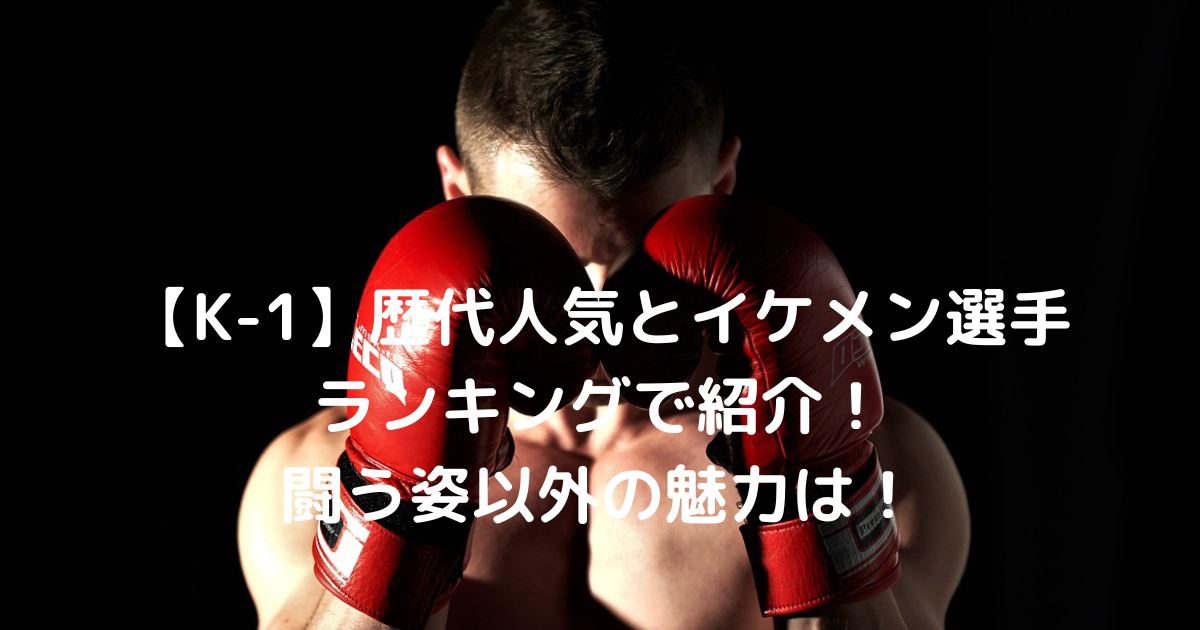 22年 K 1歴代の人気 イケメン選手をランキングで紹介 格闘技ニュース Com